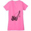 Ladies' Jersey Short-Sleeve Deep V-Neck T-Shirt Thumbnail