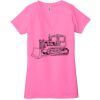 Ladies' Jersey Short-Sleeve Deep V-Neck T-Shirt Thumbnail