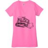 Ladies' Jersey Short-Sleeve Deep V-Neck T-Shirt Thumbnail