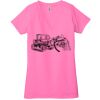 Ladies' Jersey Short-Sleeve Deep V-Neck T-Shirt Thumbnail