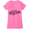 Ladies' Jersey Short-Sleeve Deep V-Neck T-Shirt Thumbnail