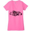 Ladies' Jersey Short-Sleeve Deep V-Neck T-Shirt Thumbnail