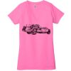 Ladies' Jersey Short-Sleeve Deep V-Neck T-Shirt Thumbnail