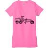 Ladies' Jersey Short-Sleeve Deep V-Neck T-Shirt Thumbnail