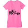 Ladies' Jersey Short-Sleeve Deep V-Neck T-Shirt Thumbnail