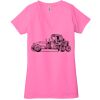 Ladies' Jersey Short-Sleeve Deep V-Neck T-Shirt Thumbnail