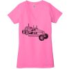 Ladies' Jersey Short-Sleeve Deep V-Neck T-Shirt Thumbnail