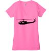 Ladies' Jersey Short-Sleeve Deep V-Neck T-Shirt Thumbnail
