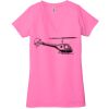 Ladies' Jersey Short-Sleeve Deep V-Neck T-Shirt Thumbnail