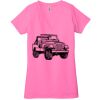 Ladies' Jersey Short-Sleeve Deep V-Neck T-Shirt Thumbnail