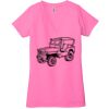 Ladies' Jersey Short-Sleeve Deep V-Neck T-Shirt Thumbnail