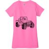 Ladies' Jersey Short-Sleeve Deep V-Neck T-Shirt Thumbnail