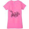Ladies' Jersey Short-Sleeve Deep V-Neck T-Shirt Thumbnail