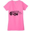 Ladies' Jersey Short-Sleeve Deep V-Neck T-Shirt Thumbnail