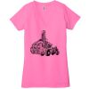 Ladies' Jersey Short-Sleeve Deep V-Neck T-Shirt Thumbnail