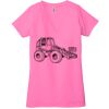 Ladies' Jersey Short-Sleeve Deep V-Neck T-Shirt Thumbnail