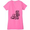 Ladies' Jersey Short-Sleeve Deep V-Neck T-Shirt Thumbnail