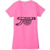 Ladies' Jersey Short-Sleeve Deep V-Neck T-Shirt Thumbnail