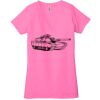 Ladies' Jersey Short-Sleeve Deep V-Neck T-Shirt Thumbnail