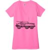 Ladies' Jersey Short-Sleeve Deep V-Neck T-Shirt Thumbnail