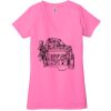 Ladies' Jersey Short-Sleeve Deep V-Neck T-Shirt Thumbnail