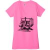 Ladies' Jersey Short-Sleeve Deep V-Neck T-Shirt Thumbnail