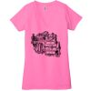 Ladies' Jersey Short-Sleeve Deep V-Neck T-Shirt Thumbnail