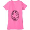 Ladies' Jersey Short-Sleeve Deep V-Neck T-Shirt Thumbnail