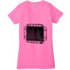 Ladies' Jersey Short-Sleeve Deep V-Neck T-Shirt Thumbnail