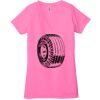 Ladies' Jersey Short-Sleeve Deep V-Neck T-Shirt Thumbnail