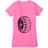 Ladies' Jersey Short-Sleeve Deep V-Neck T-Shirt Thumbnail