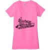 Ladies' Jersey Short-Sleeve Deep V-Neck T-Shirt Thumbnail