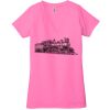 Ladies' Jersey Short-Sleeve Deep V-Neck T-Shirt Thumbnail
