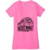 Ladies' Jersey Short-Sleeve Deep V-Neck T-Shirt Thumbnail