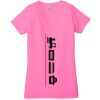 Ladies' Jersey Short-Sleeve Deep V-Neck T-Shirt Thumbnail