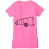 Ladies' Jersey Short-Sleeve Deep V-Neck T-Shirt Thumbnail