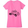Ladies' Jersey Short-Sleeve Deep V-Neck T-Shirt Thumbnail
