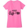 Ladies' Jersey Short-Sleeve Deep V-Neck T-Shirt Thumbnail