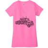 Ladies' Jersey Short-Sleeve Deep V-Neck T-Shirt Thumbnail