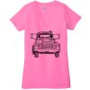 Ladies' Jersey Short-Sleeve Deep V-Neck T-Shirt Thumbnail