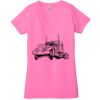 Ladies' Jersey Short-Sleeve Deep V-Neck T-Shirt Thumbnail