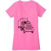 Ladies' Jersey Short-Sleeve Deep V-Neck T-Shirt Thumbnail