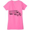 Ladies' Jersey Short-Sleeve Deep V-Neck T-Shirt Thumbnail