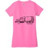 Ladies' Jersey Short-Sleeve Deep V-Neck T-Shirt Thumbnail