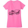 Ladies' Jersey Short-Sleeve Deep V-Neck T-Shirt Thumbnail