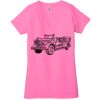 Ladies' Jersey Short-Sleeve Deep V-Neck T-Shirt Thumbnail