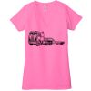 Ladies' Jersey Short-Sleeve Deep V-Neck T-Shirt Thumbnail