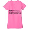 Ladies' Jersey Short-Sleeve Deep V-Neck T-Shirt Thumbnail