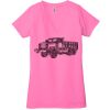 Ladies' Jersey Short-Sleeve Deep V-Neck T-Shirt Thumbnail