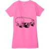 Ladies' Jersey Short-Sleeve Deep V-Neck T-Shirt Thumbnail